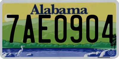 AL license plate 7AE0904