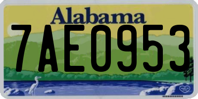 AL license plate 7AE0953