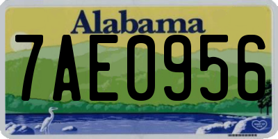 AL license plate 7AE0956