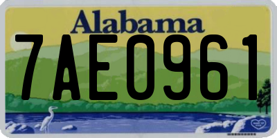 AL license plate 7AE0961