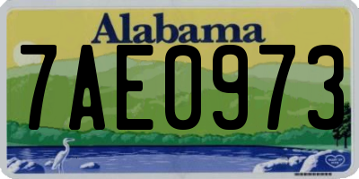 AL license plate 7AE0973
