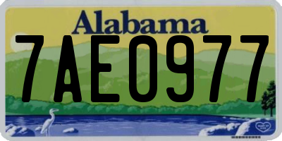 AL license plate 7AE0977
