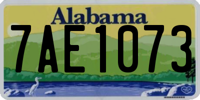 AL license plate 7AE1073