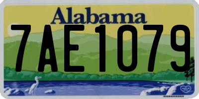 AL license plate 7AE1079