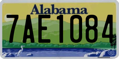 AL license plate 7AE1084