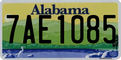 AL license plate 7AE1085