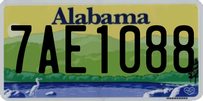 AL license plate 7AE1088