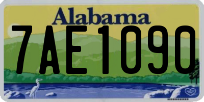 AL license plate 7AE1090