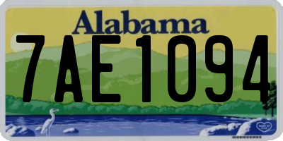 AL license plate 7AE1094
