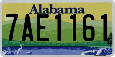 AL license plate 7AE1161
