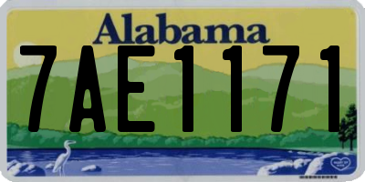 AL license plate 7AE1171