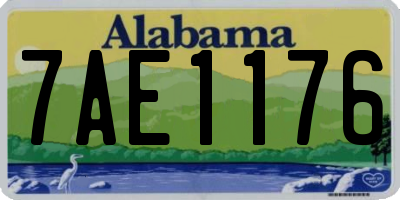 AL license plate 7AE1176