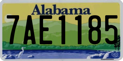 AL license plate 7AE1185