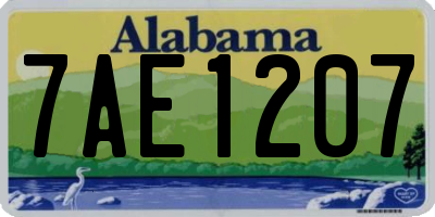 AL license plate 7AE1207