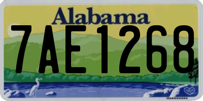 AL license plate 7AE1268