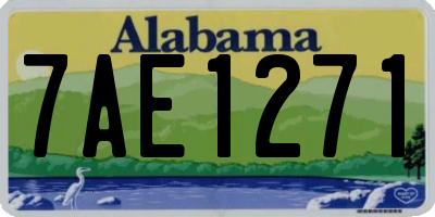 AL license plate 7AE1271