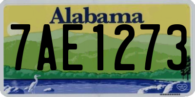 AL license plate 7AE1273