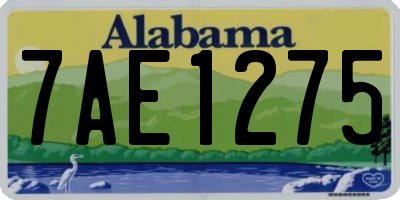 AL license plate 7AE1275