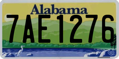 AL license plate 7AE1276