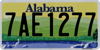 AL license plate 7AE1277