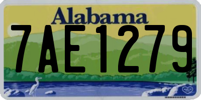 AL license plate 7AE1279