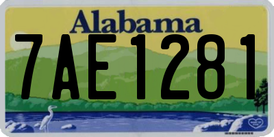 AL license plate 7AE1281
