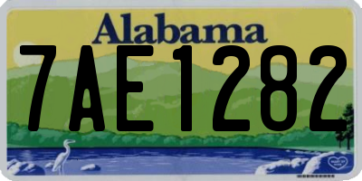 AL license plate 7AE1282