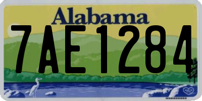 AL license plate 7AE1284