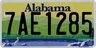 AL license plate 7AE1285