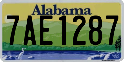 AL license plate 7AE1287