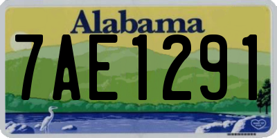 AL license plate 7AE1291