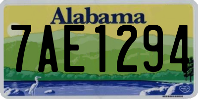 AL license plate 7AE1294