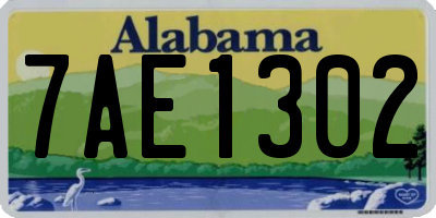 AL license plate 7AE1302