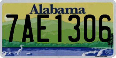 AL license plate 7AE1306