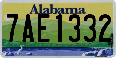 AL license plate 7AE1332