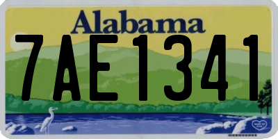 AL license plate 7AE1341
