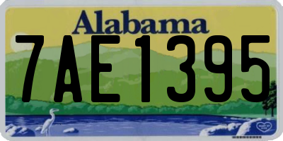 AL license plate 7AE1395