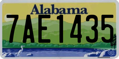 AL license plate 7AE1435