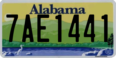 AL license plate 7AE1441