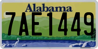 AL license plate 7AE1449
