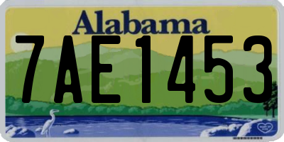 AL license plate 7AE1453