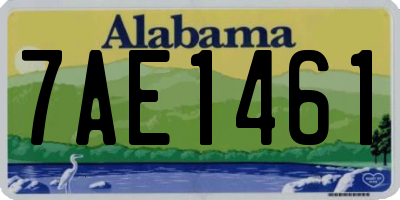 AL license plate 7AE1461
