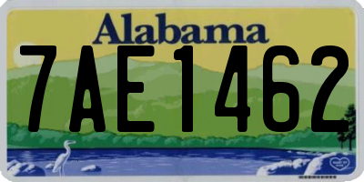 AL license plate 7AE1462