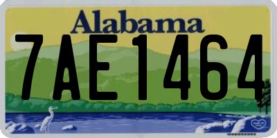 AL license plate 7AE1464