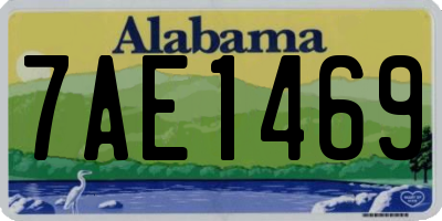 AL license plate 7AE1469