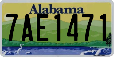 AL license plate 7AE1471
