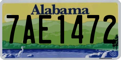 AL license plate 7AE1472