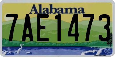 AL license plate 7AE1473