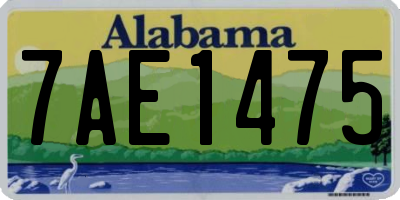 AL license plate 7AE1475