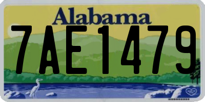 AL license plate 7AE1479